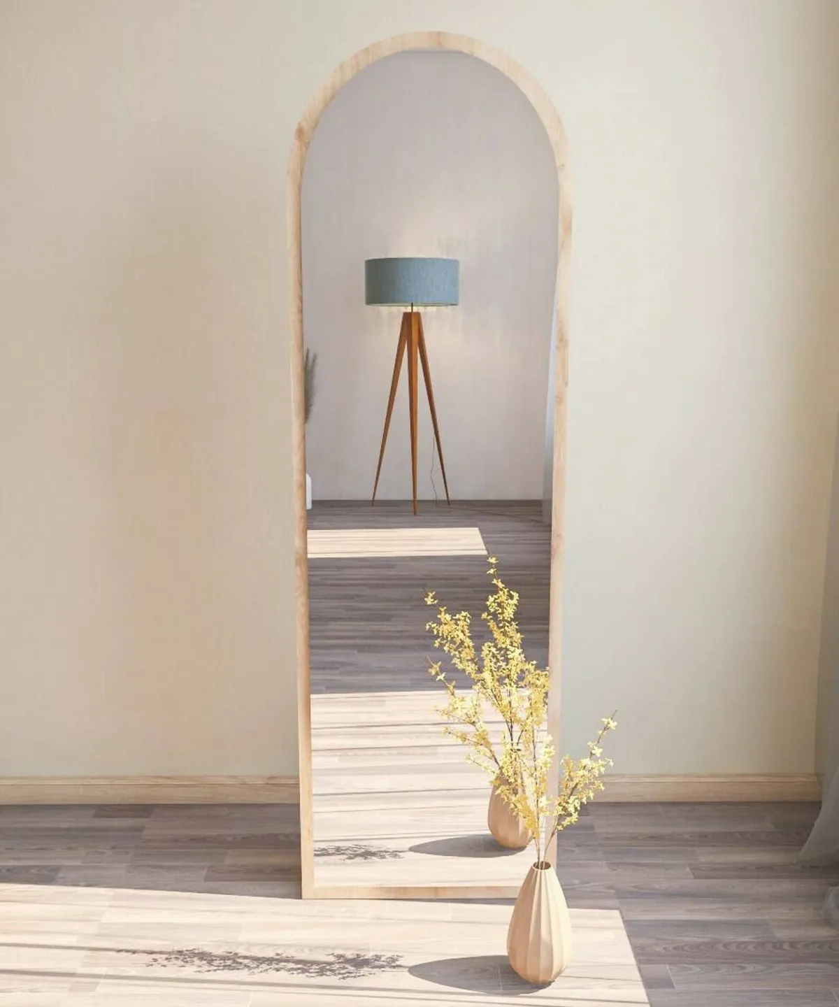 Specchi > Dmora Specchio con cavalletto rovere 50x160h cm - Artus Marrone Rovere