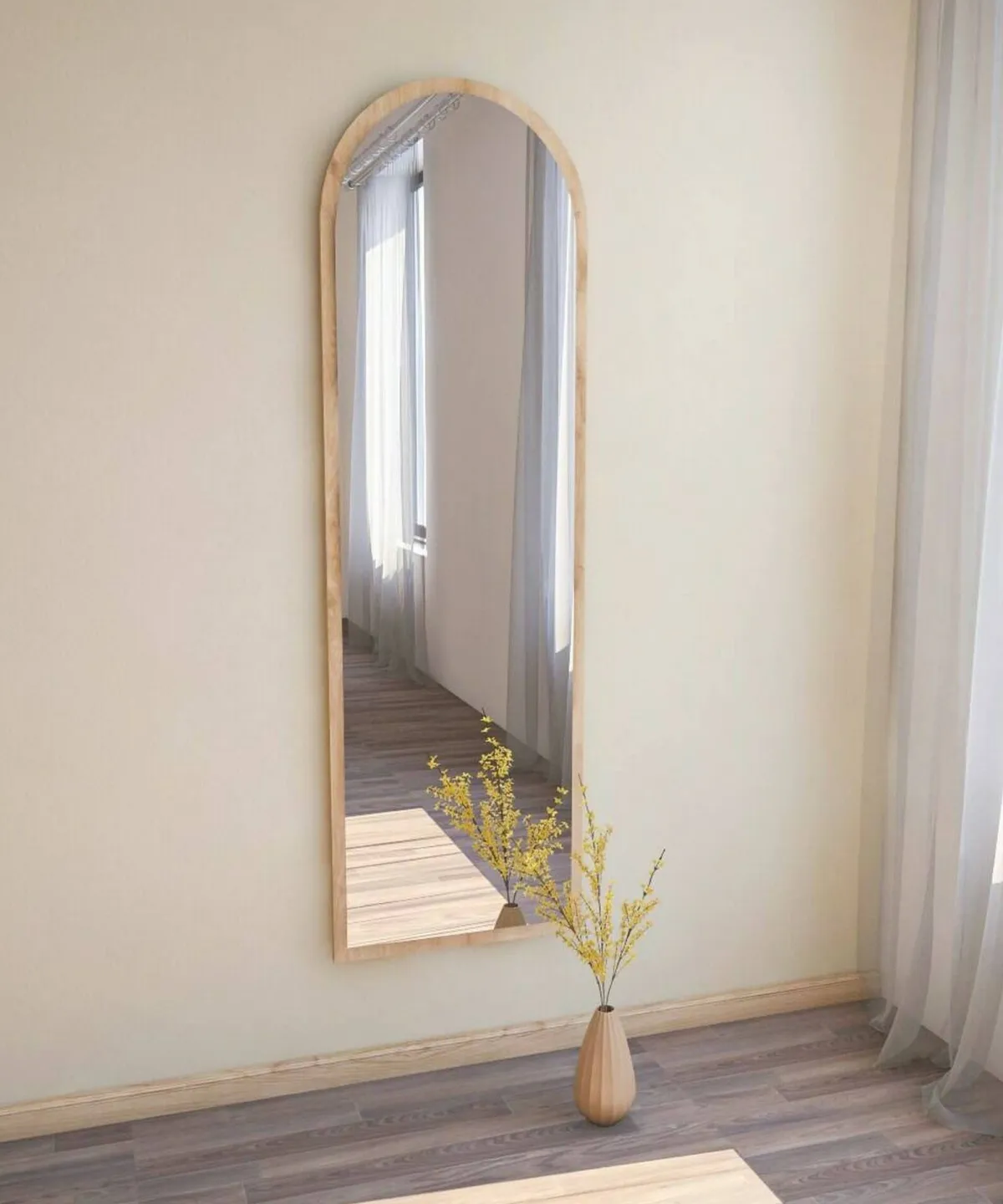 Specchi > Dmora Specchio con cavalletto rovere 50x160h cm - Artus Marrone Rovere