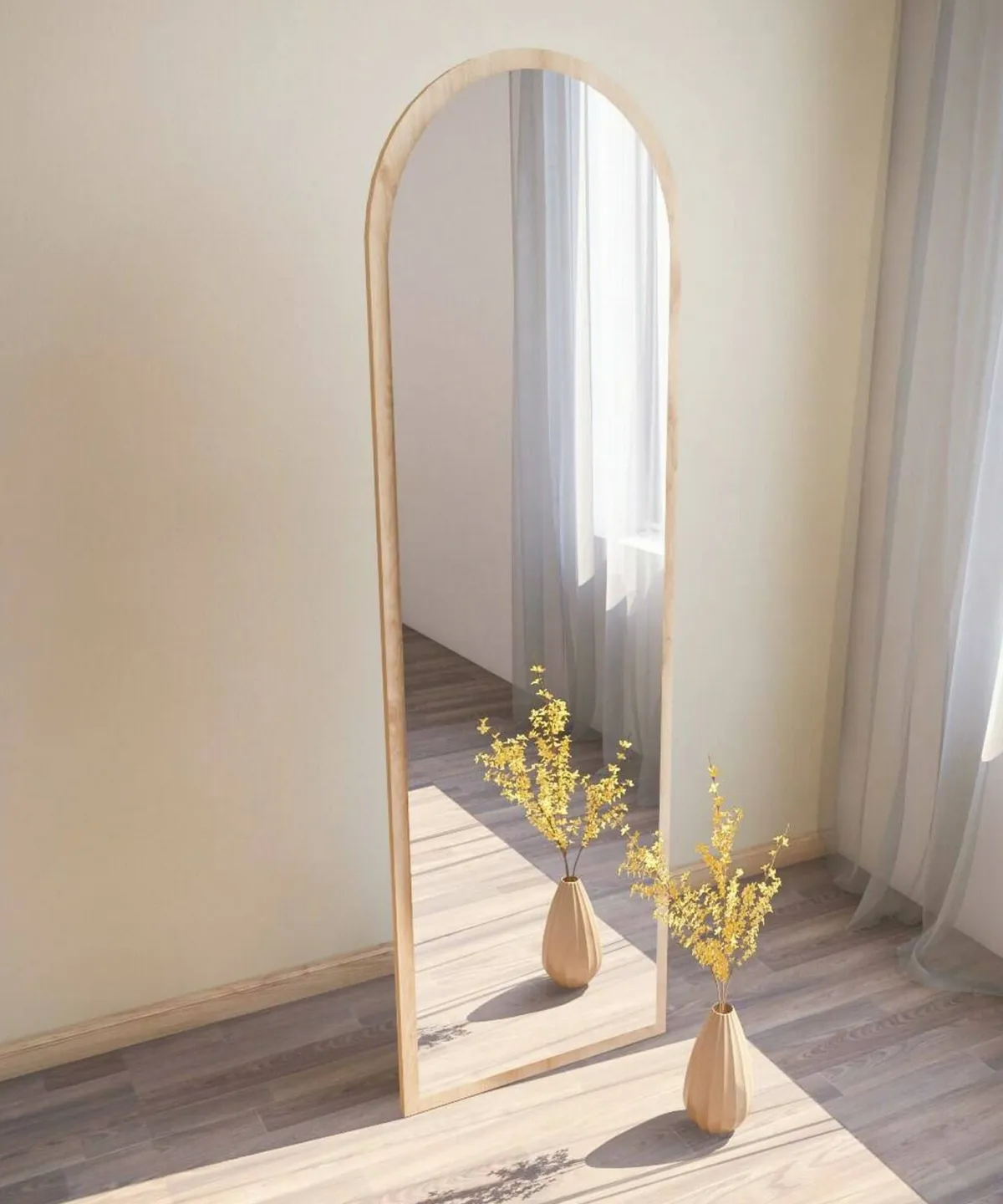 Specchi > Dmora Specchio con cavalletto rovere 50x160h cm - Artus Marrone Rovere
