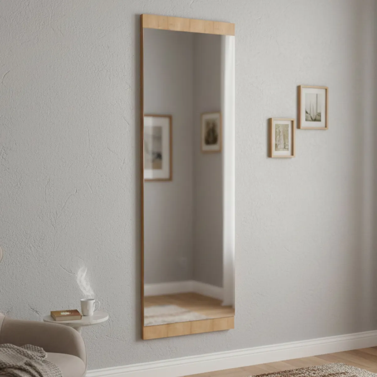 Specchi > Dmora Specchio da parete rovere 40x120h cm - Fiammetta Marrone Rovere