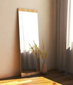 Specchi > Dmora Specchio da parete rovere 40x120h cm - Fiammetta Marrone Rovere