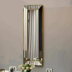 Specchi > Dmora Specchio elegante 30x90h cm - Auron Oro