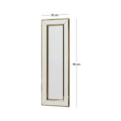 Specchi > Dmora Specchio elegante 30x90h cm - Auron Oro