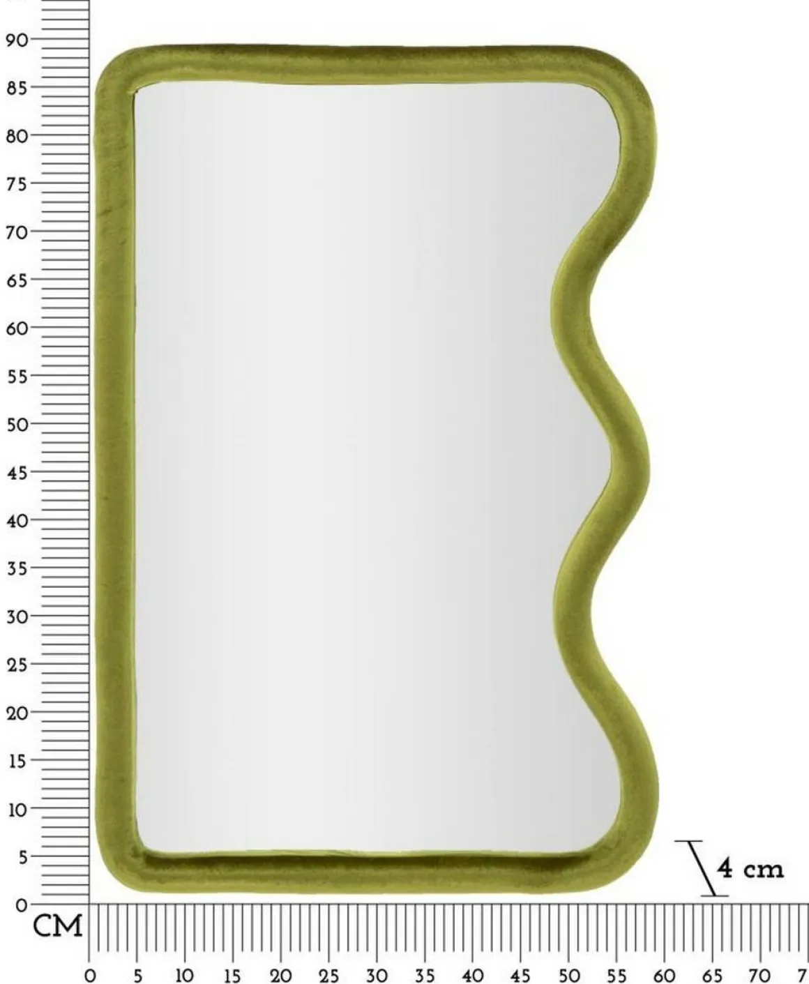 Specchio E verde 60x90h cm - Russolo