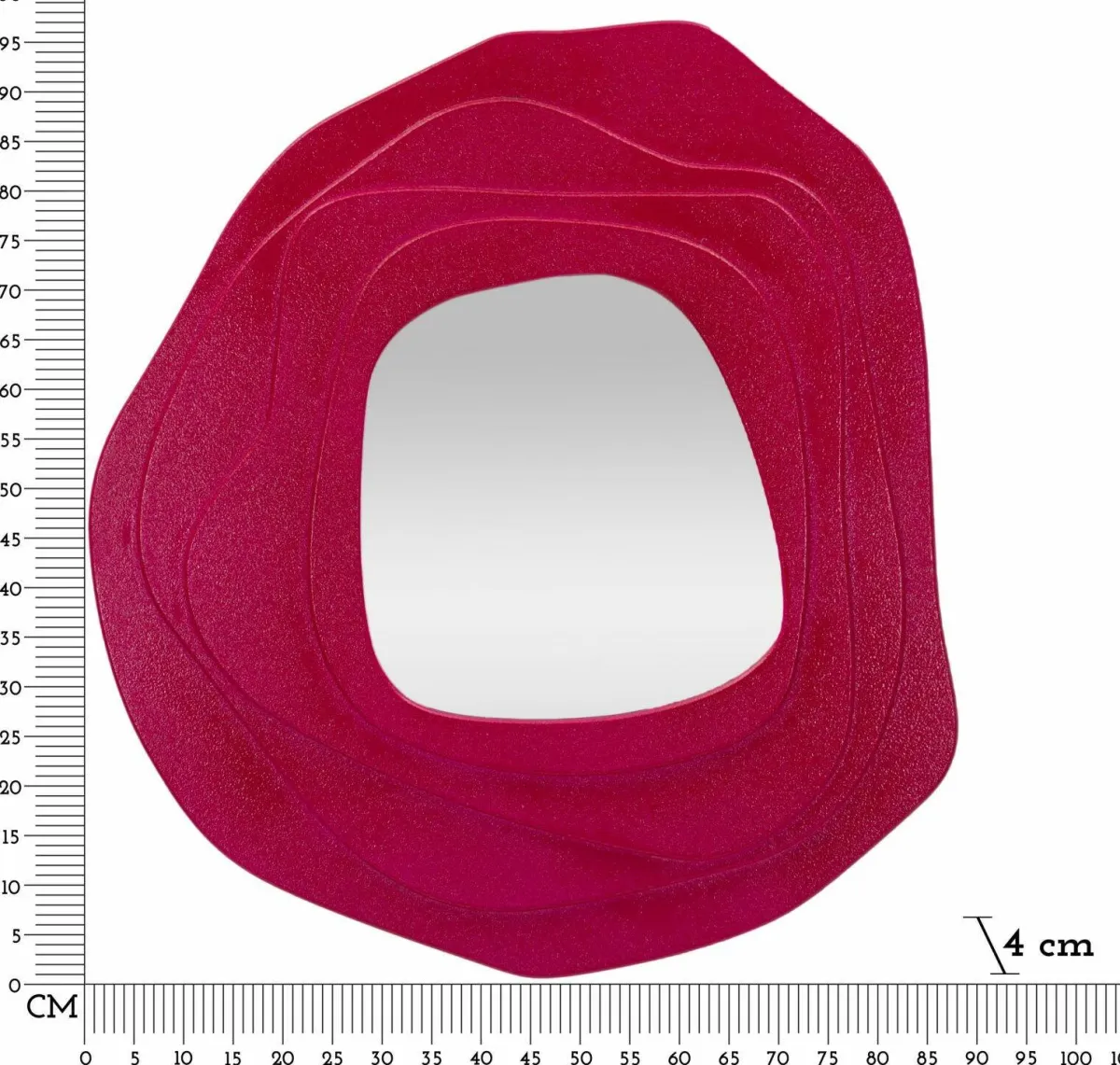 Specchi > Dmora Specchio fucsia 90x97h cm - Brennero Rosa Fucsia
