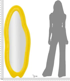 Specchi > Dmora Specchio 40x160h cm - Brione Giallo