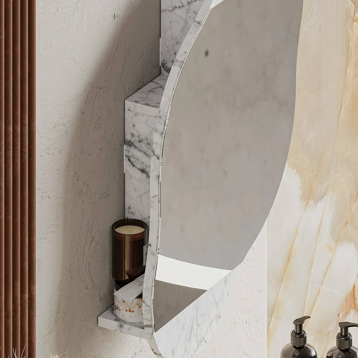 Specchio grigio 60x75h cm - Asterisco