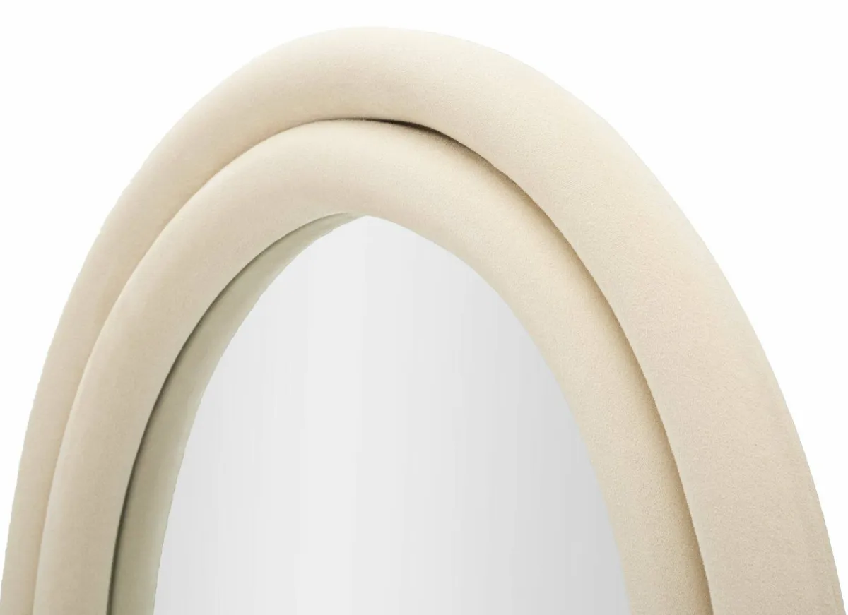 Specchi > Dmora Specchio ingresso crema 60x160h cm - Segal Bianco Crema