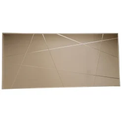 Specchi > Dmora Specchio Marrone Bronzo Trasparente Forma Ovale Tipologia a Parete 75x55h cm, Colore Struttura Trasparente - Curti Trasparente, Marrone Bronzo