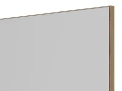 Specchio Marrone kit Fissaggio a Muro Incluso Forma Rettangolare 51x83h cm - Merate