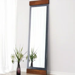 Specchi > Dmora Specchio Marrone Noce Trasparente Mensola Inclusa Forma Rotondo 70x70h cm, Colore Struttura Trasparente - Spello Trasparente, Marrone Noce