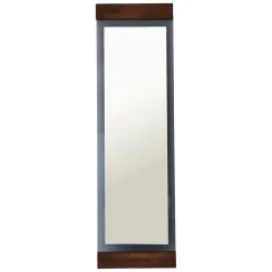 Specchi > Dmora Specchio Marrone Noce Trasparente Mensola Inclusa Forma Rotondo 70x70h cm, Colore Struttura Trasparente - Spello Trasparente, Marrone Noce