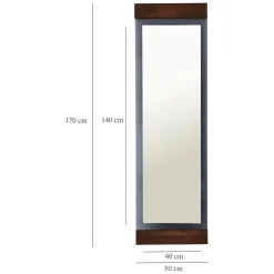 Specchi > Dmora Specchio Marrone Noce Trasparente Mensola Inclusa Forma Rotondo 70x70h cm, Colore Struttura Trasparente - Spello Trasparente, Marrone Noce