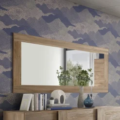 Specchio Marrone Rovere Forma Rettangolare Tipologia da Appendere 170x75h cm, Materiale Struttura in Vetro - Levanto