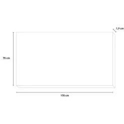 Specchio Marrone Rovere Forma Rettangolare Tipologia da Appendere 170x75h cm, Materiale Struttura in Vetro - Levanto