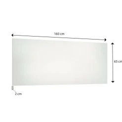 Specchi > Dmora Specchio moderno 160x65h cm - Ayana Bianco Lucido