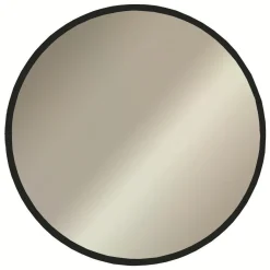 Specchio Nero Trasparente Forma Rotondo Tipologia a Parete 60x60h cm, Colore Struttura Trasparente - Drizzona