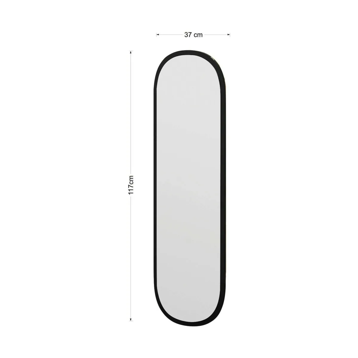 Specchi > Dmora Specchio 40x120h cm - Korban Nero
