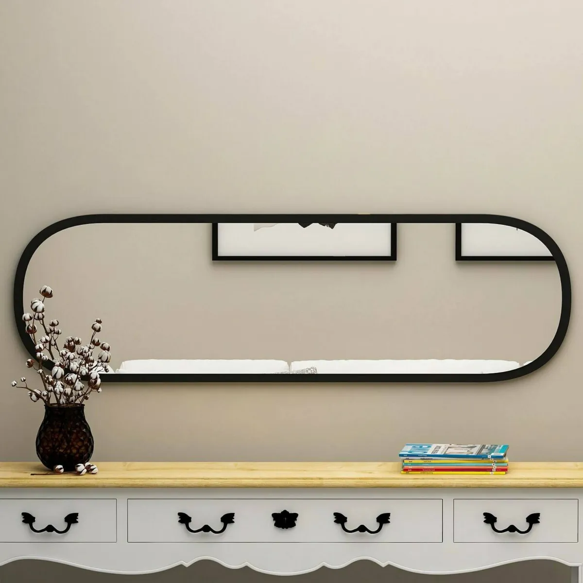 Specchi > Dmora Specchio 40x120h cm - Korban Nero