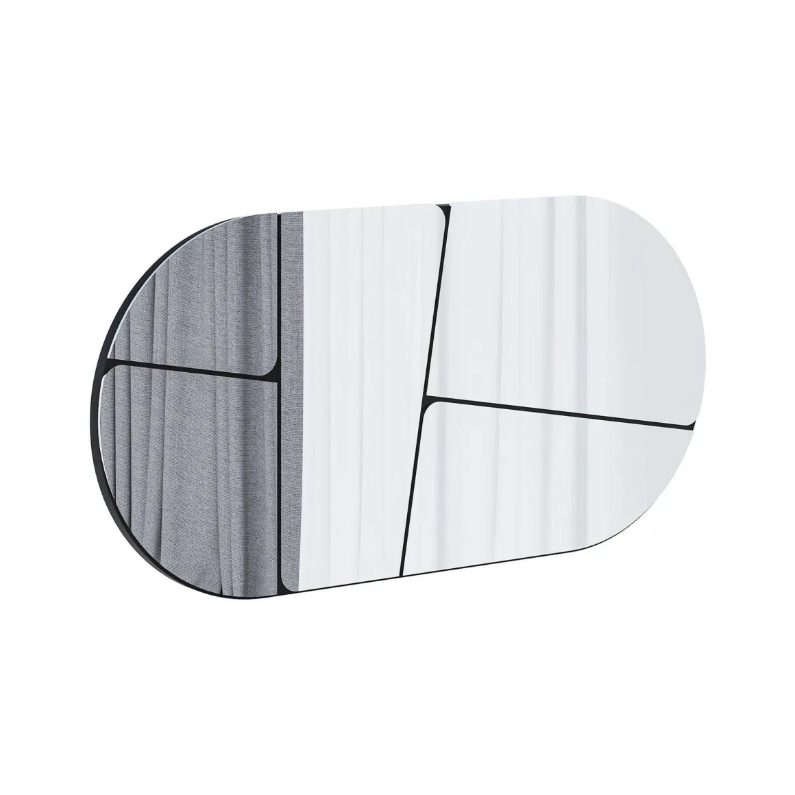 Specchio nero 80x40h cm - Stezzano