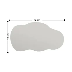 Specchi > Dmora Specchio nuvola 40x72h cm - Saburo Nero