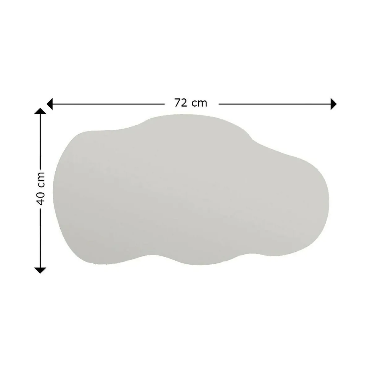 Specchi > Dmora Specchio nuvola 40x72h cm - Saburo Nero