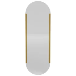 Specchio oro Trasparente Forma Ovale Tipologia a Parete 50x150h cm, Colore Struttura Trasparente - Rivara