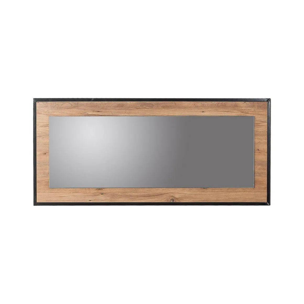 Specchi > Dmora Specchio quercia e nero 150x60h cm - Piaggine Nero, Marrone Quercia