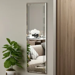 Specchio rettangolare bianco 40x120h cm - Mossano