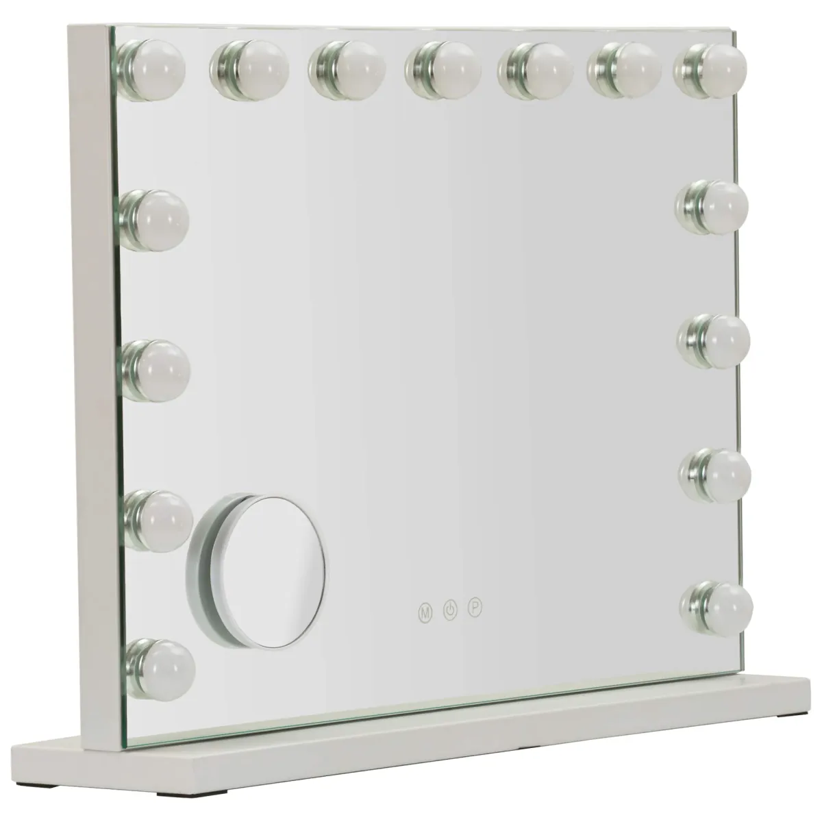 Specchi > Dmora Specchio Lampadine Incluse Forma Rettangolare 61x47h cm, Tipologia a Parete - Galiseri Trasparente