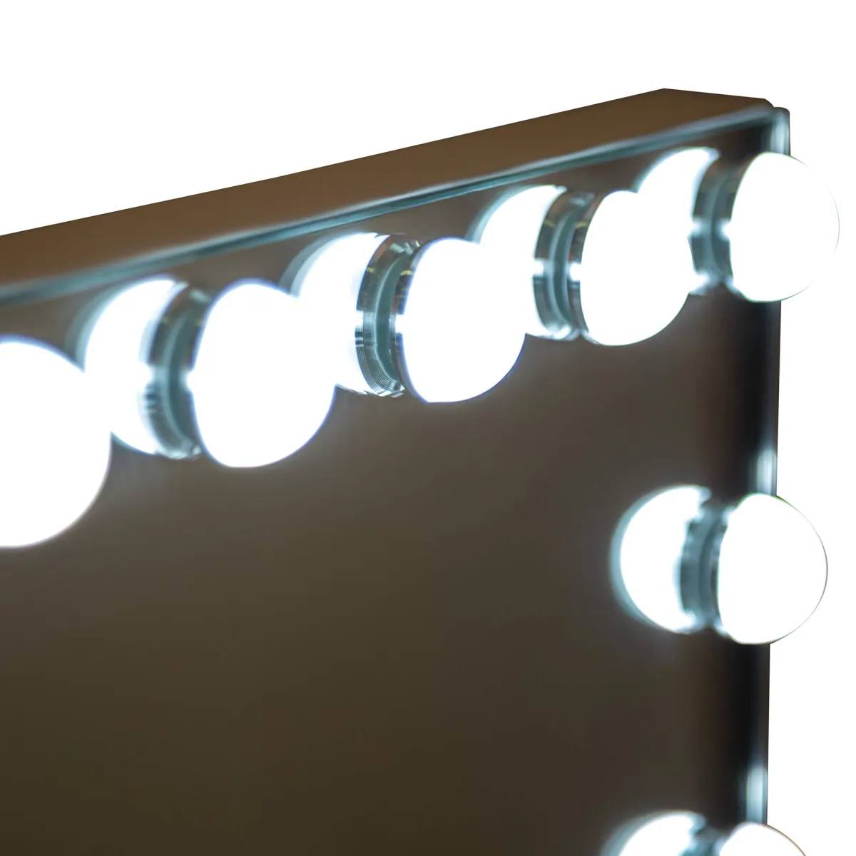 Specchi > Dmora Specchio Lampadine Incluse Forma Rettangolare 61x47h cm, Tipologia a Parete - Galiseri Trasparente