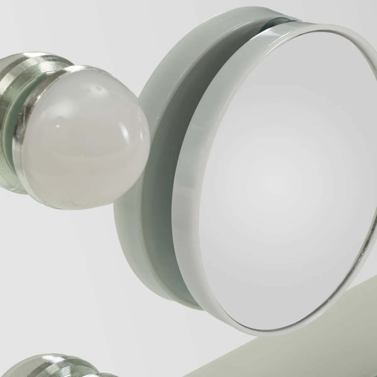 Specchi > Dmora Specchio Lampadine Incluse Forma Rettangolare 61x47h cm, Tipologia a Parete - Galiseri Trasparente