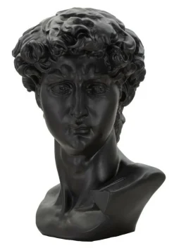 Oggettistica > Dmora Statua Acquerello, 44x36 h60 cm, Nero