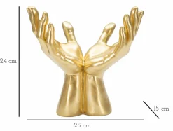 Statua Arabica, 25x15 h24 cm, Oro