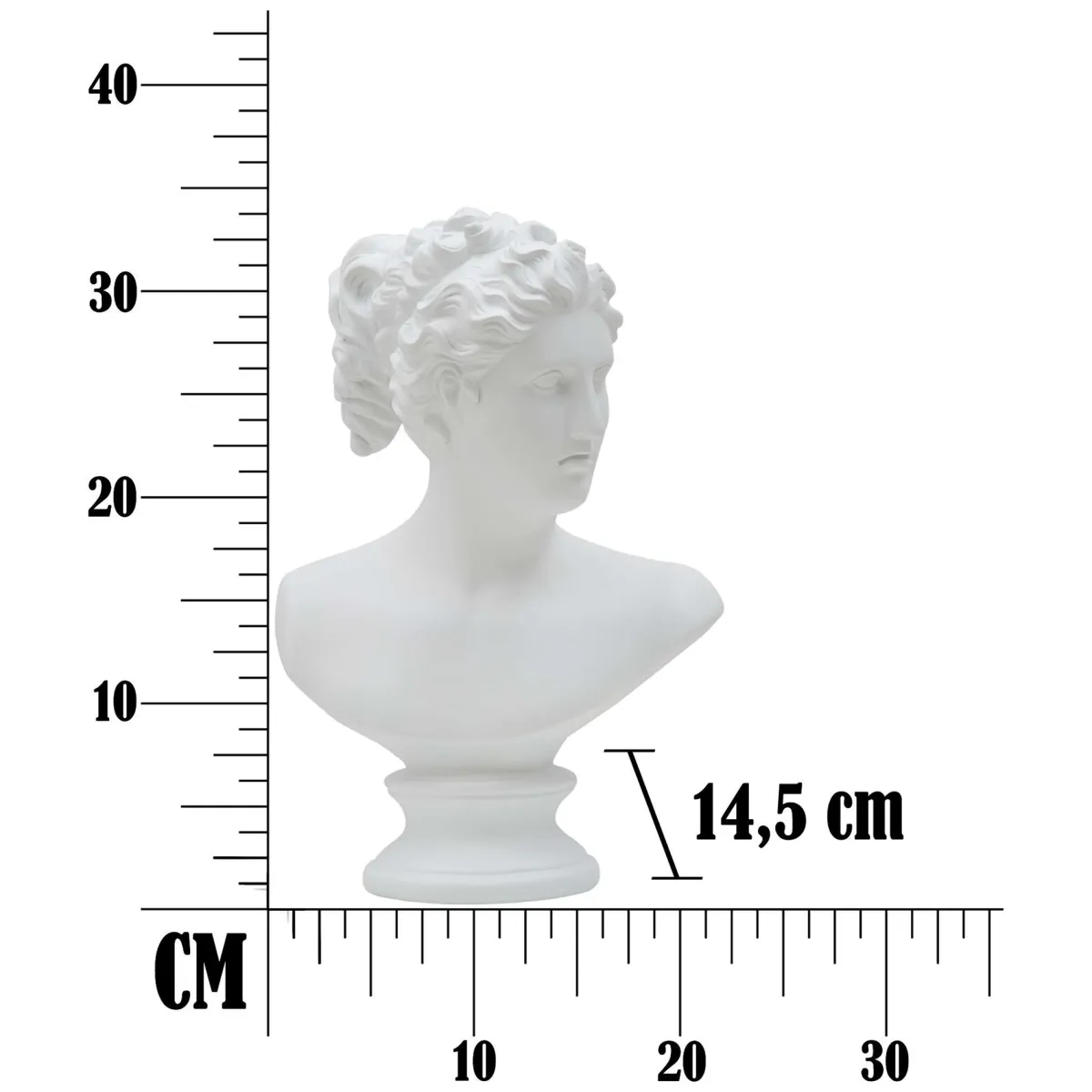 Oggettistica > Dmora Statua Scultura Classica, - ElChal Bianco