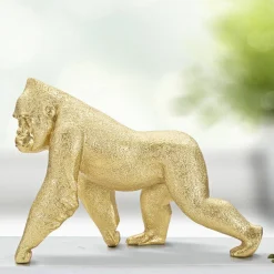 Oggettistica > Dmora Statua Guazzo, 30x12 h22 cm, Oro