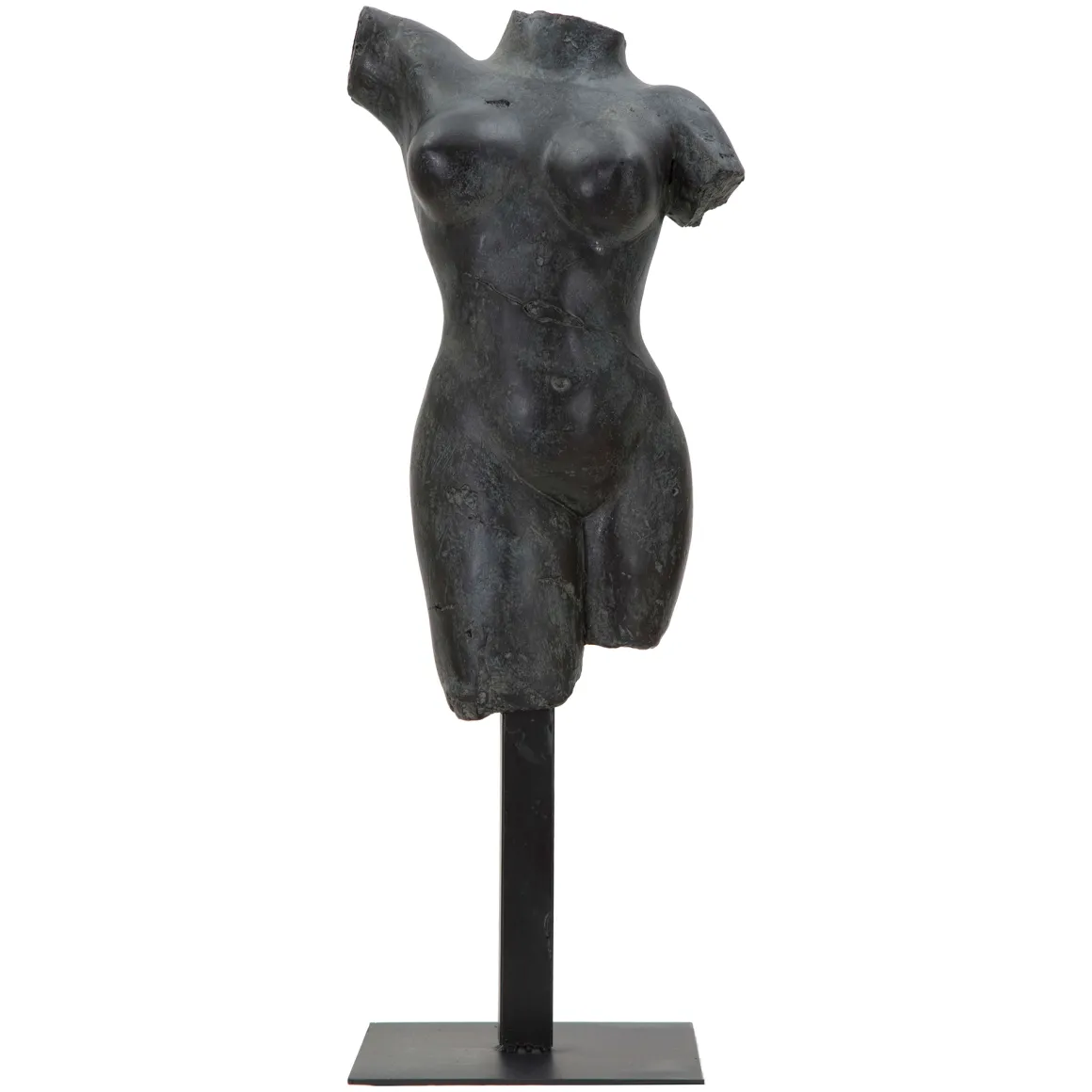 Statua Nero Busto Scultura Classica, - Atlin