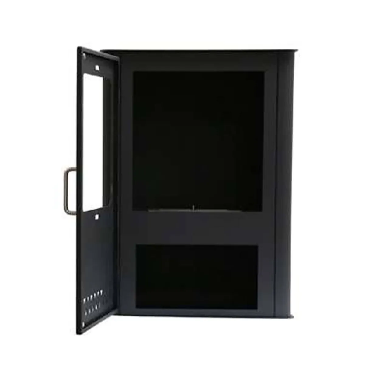 Camini A Bioetanolo > Dmora Stufa a bioetanolo moderna economica 30x50x68h cm nera - Altidona Grigio