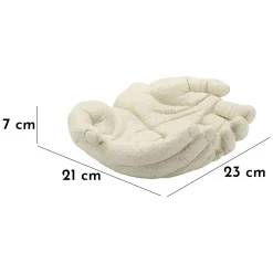 Svuotatasche Bianco Crema Effetto Pietra Sfumatura Colore Struttura Crema, - Fanariva