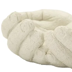 Svuotatasche Bianco Crema Effetto Pietra Sfumatura Colore Struttura Crema, - Fanariva