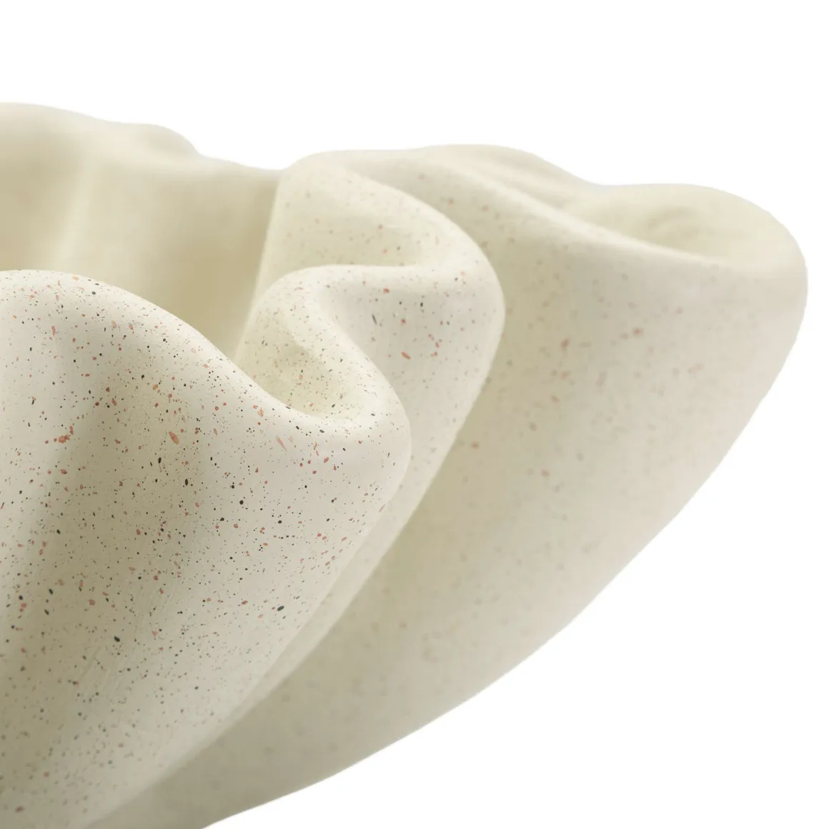 Oggettistica > Dmora Svuotatasche Effetto Pietra Sfumatura Colore Struttura Crema, - Fanepale Bianco Crema