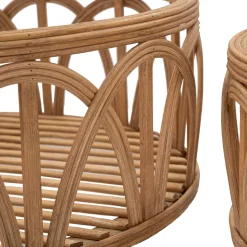 Oggettistica > Dmora Svuotatasche set da 3 in Rattan, - Famorite Marrone