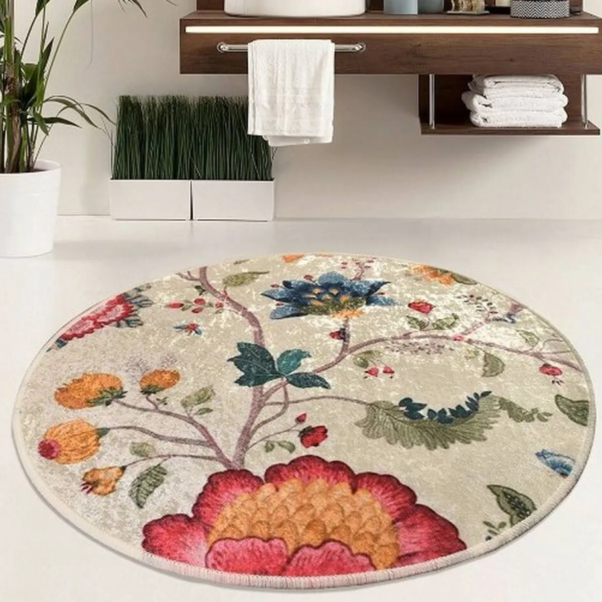 Tappeti Da Bagno > Dmora Tappeto da bagno Granite City, , 100x100 cm Multicolore