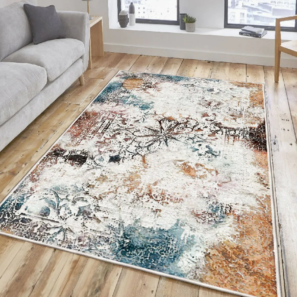 Tappeto Rocky River, Multicolore, 100x300 cm