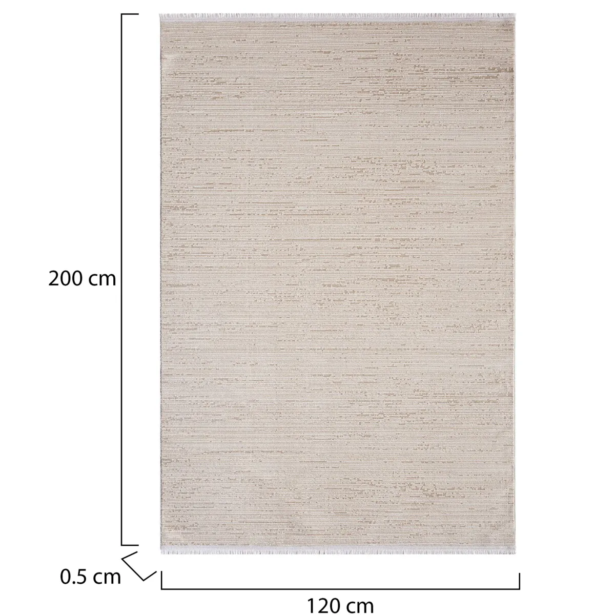 Tappeti Decorativi > Dmora Tappeto Wheelersburg, , 120x200 cm Beige