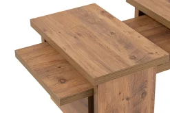 Tavolini Da Salotto > Dmora Tavolino da salotto Amarantha, 110x45 h42 cm, Pino Marrone Pino