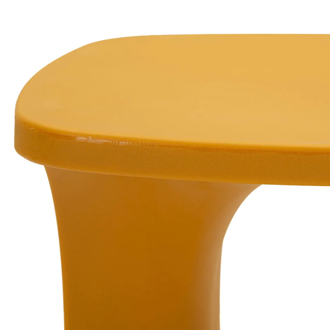 Tavolino da Salotto Arancione Adatto per Indoor/outdoor Forma Quadrato 44x54x44h cm, Colore Ripiano Arancione - Bagan