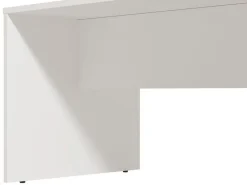Tavolini Da Salotto > Dmora Tavolino da Salotto con Ruote 2 Vani 30x40x50h cm, Forma Rettangolare - Monticano Bianco