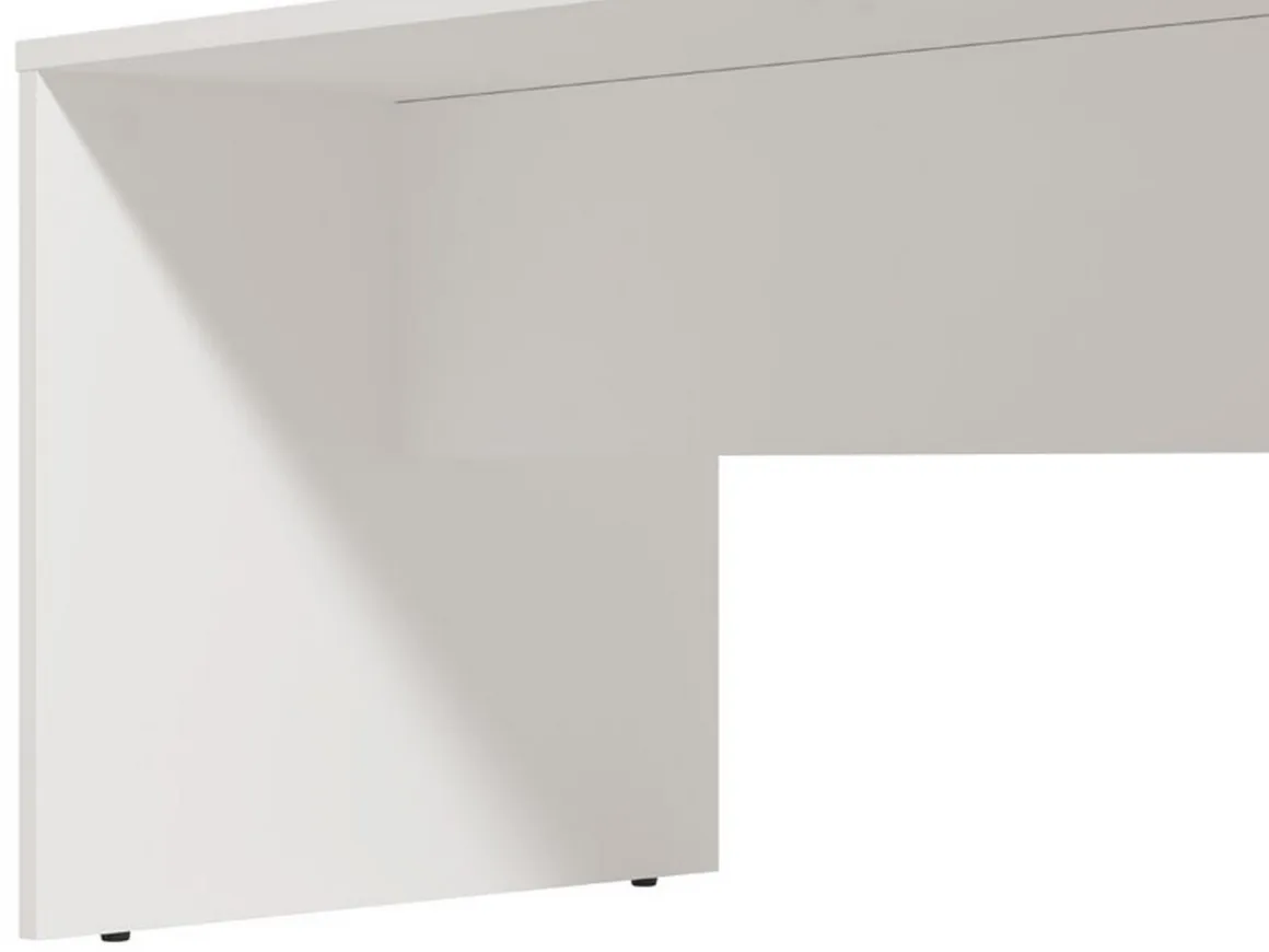 Tavolini Da Salotto > Dmora Tavolino da Salotto con Ruote 2 Vani 30x40x50h cm, Forma Rettangolare - Monticano Bianco