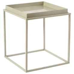 Tavolini Da Salotto > Dmora Tavolino da Salotto Forma Rotondo Colore Ripiano Bianco 33x51x33h cm, Sfumatura Colore Struttura Crema - Bandip Bianco Crema